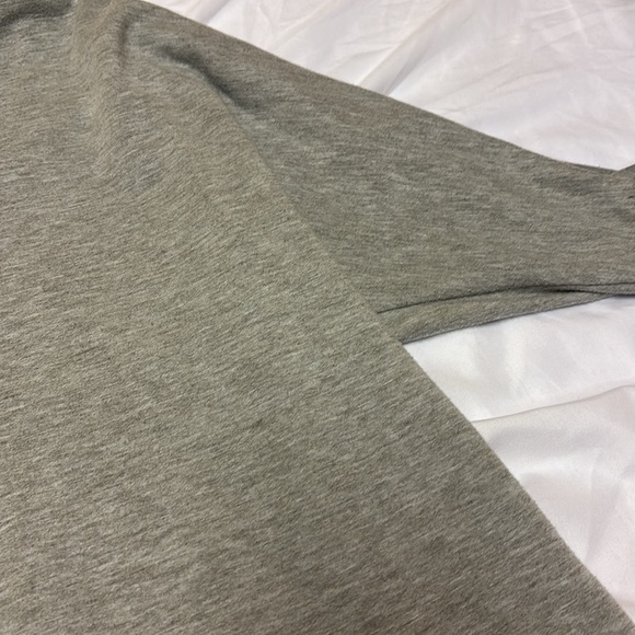 The Sweatshirt project Gray Lace-Up Women's Top - Picture 5 of 7